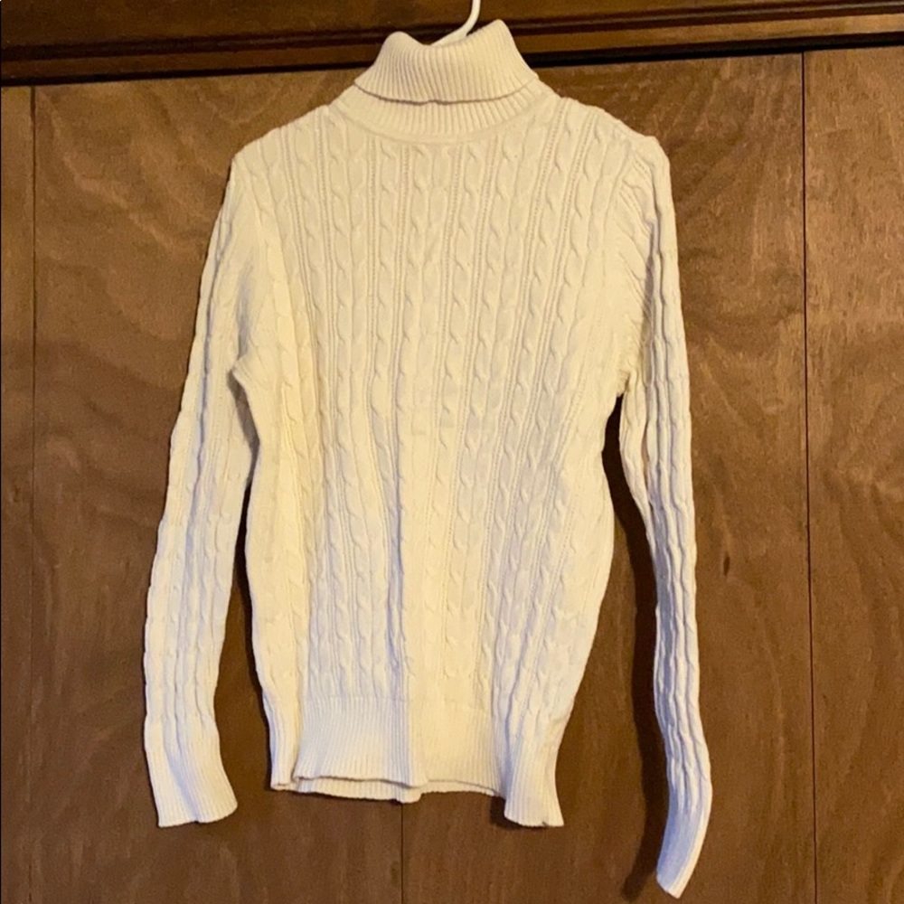 St. John’s Bay cable knit turtleneck sweater